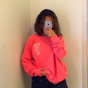 Pink oversized long sleeve